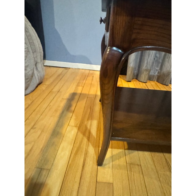 Henredon French Provincial Four Centuries Walnut Side/End Table For Sale - Image 9 of 12