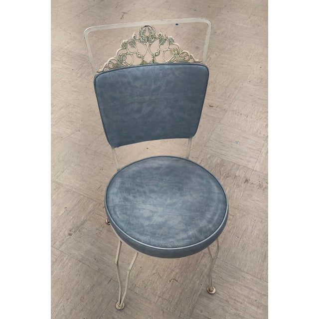 Traditional Mid-Century Modern Antarenni Iron Chairs - Set of 4 For Sale - Image 3 of 8