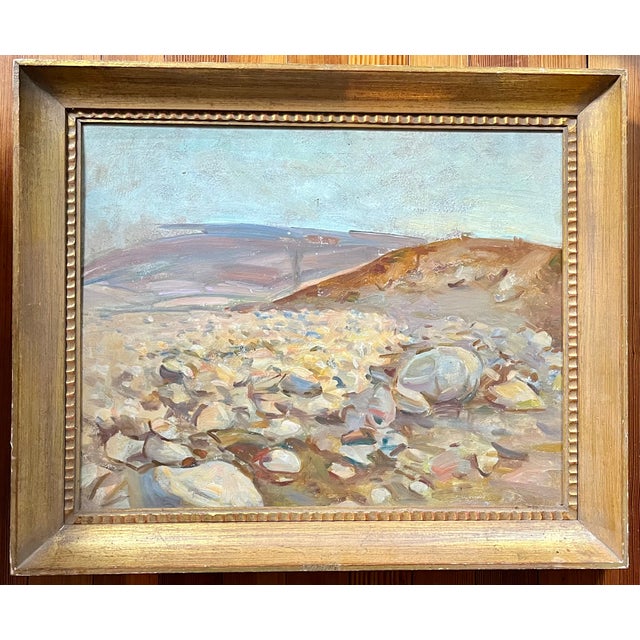 Early 20th Century William [Billy] James Jr. (American 1882-1961) Impressionist Oil Painting of a Rocky Landscape For Sale - Image 5 of 8