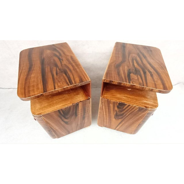 Art Deco Bedside Tables by Jindrich Halabala for Up Závody, 1940s, Set of 2 For Sale - Image 13 of 18