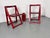 Mid-Century Italian Red Foldable Chairs by Aldo Jacober for Bazzani, 1960s, Set of 2 For Sale - Image 4 of 12