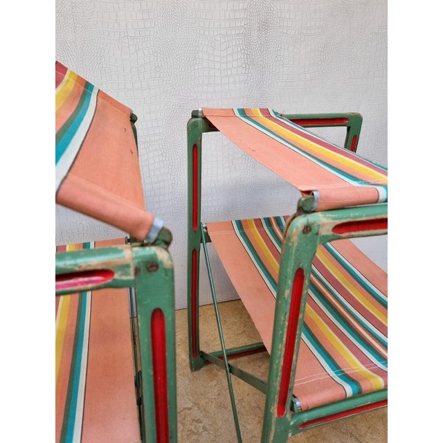 Vintage Folding Chairs by Table Auto B.P. Paris, 1950s, Set of 2 For Sale - Image 11 of 18