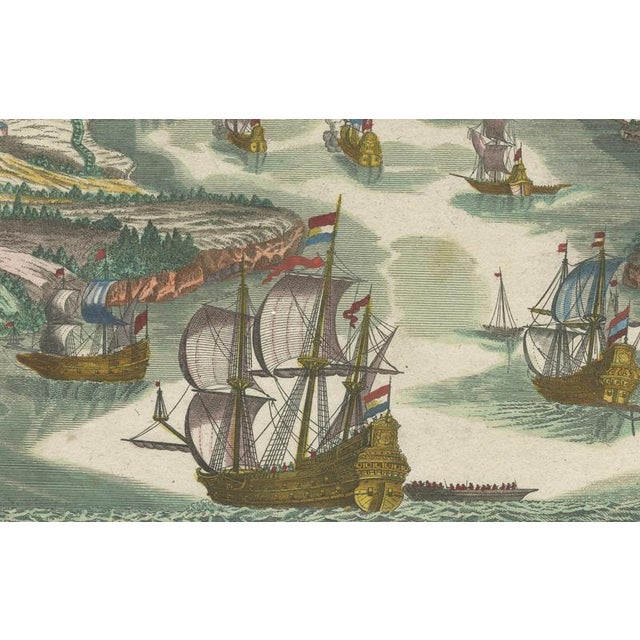 Paper Dardanelles Strait, Probst Optical View with Ships, 1800s, Paper For Sale - Image 7 of 10