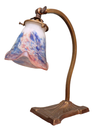 Art Deco Desk Lamp by Le Verre Français, 1920s
