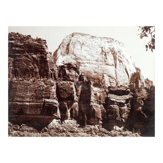 1948 Great White Throne Mt. Zion National Park Photograph For Sale