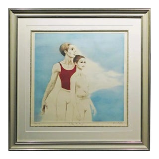 G H Rothe Pas De Deux 1977 Hand Signed Art Limited Edition Ballet Dancer Framed For Sale