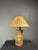 Mid-Century Boho Cork Table Lamp with Raffia Shade in the style of Ingo Maurer, 1970s For Sale - Image 11 of 18