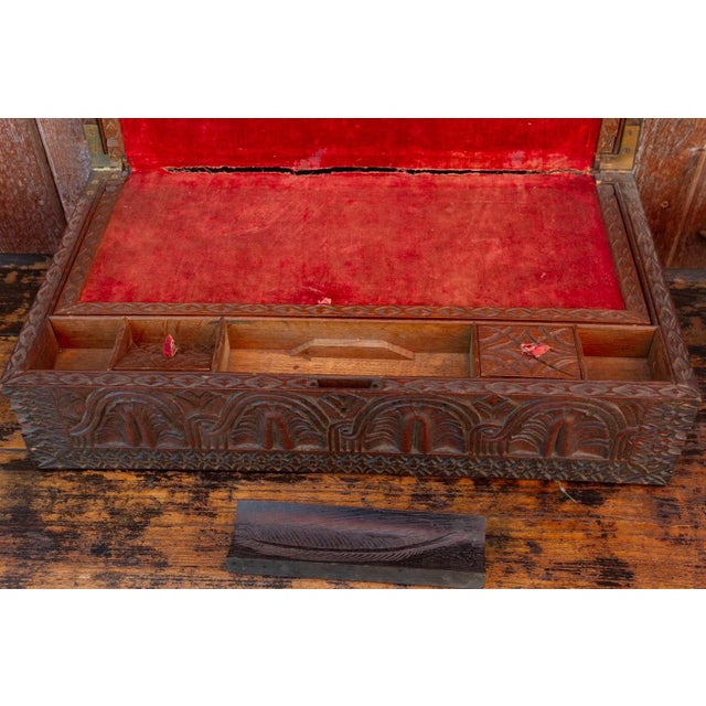 19th Century Anglo Indian Writing Box For Sale - Image 9 of 13