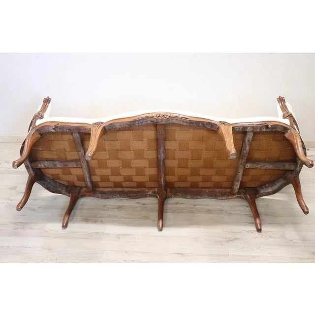 Antique Walnut Sofa, Late 1800s For Sale - Image 10 of 17