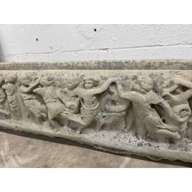 Sculpture Materials 1940s Mid-Century Neoclassical Cherub Relief Trough — Montgomery Al Estate Rescue For Sale - Image 7 of 11