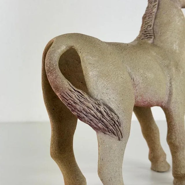 Ceramic Horse Sculpture by Víctor Ceprián Cortés, Spain, 1980s For Sale - Image 14 of 18