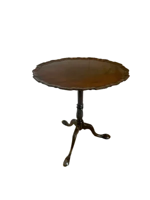 Antique Victorian Carved Mahogany Lamp Table, 1870