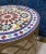 Rare Find !Moroccan multicolor mosaic table with fixed golden finish iron base. The perfect side table for a house party,...