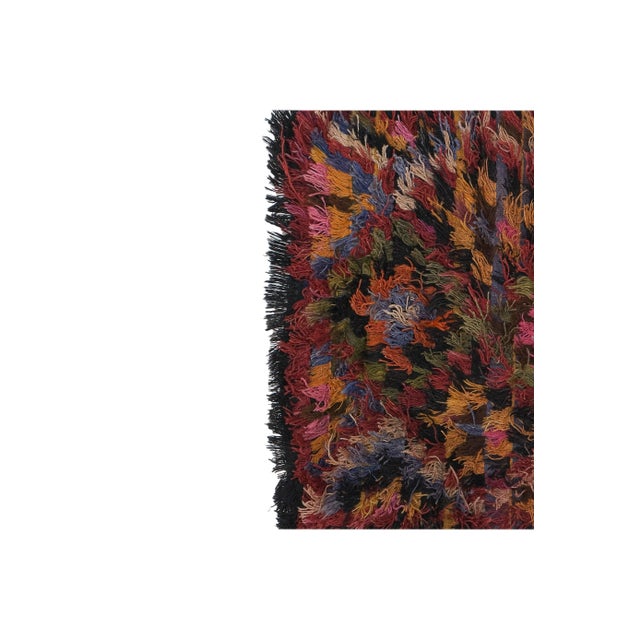 Vintage Turkish Shaggy Filikli Rug 3'1'' X 5'10'' For Sale - Image 4 of 13