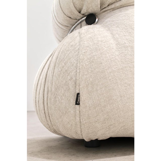 Metal Soriana Sofa by Afra & Tobia Scarpa for Cassina, Italy, 1969 For Sale - Image 7 of 15