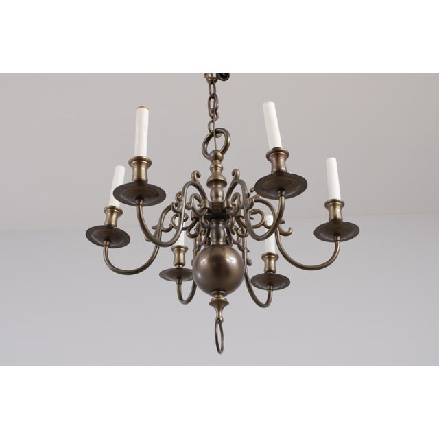 Age: Approx: 40 Years Old Details: High Quality Construction ‘Antique’ Brass Finish Scrolling Arms Solid Brass Hardware...