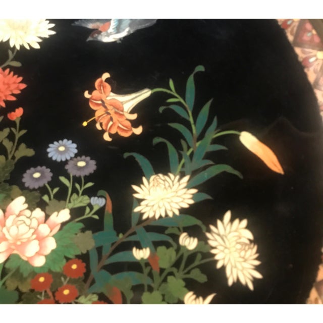 Meiji Period 19th Century Japanese Cloisonné Charger For Sale In Philadelphia - Image 6 of 9