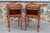 Set of two french Louis XV style side tables nightstands. Parisian work of the middle of the XXth century made from solid...