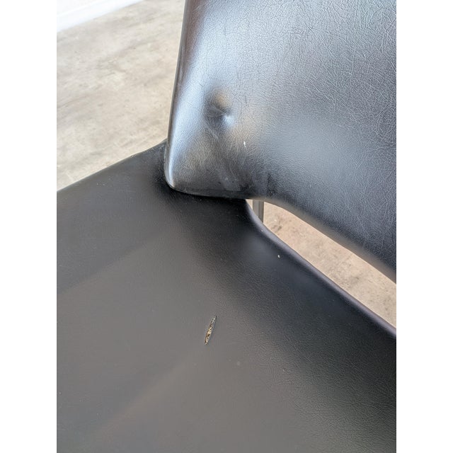 Vintage Lupina Shell Chair in Black Leather by Niko Kralj for Stol Kamnik, 1970s For Sale - Image 13 of 18