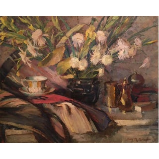 Boris Ivanovich Pastoukhoff 1936 Still Life Painting by Boris Pastoukhoff For Sale