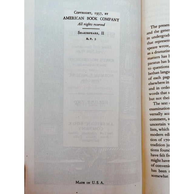 Black Selected Plays of Shakespeare, Three Volumes Published 1936-1941, Signed by the Editor For Sale - Image 8 of 12