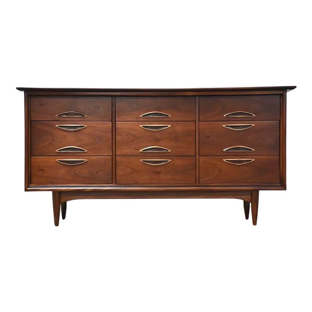 Walnut Long Dresser by Hooker For Sale