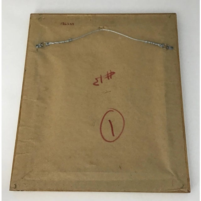 Oak Framed Vintage Print Pair Doll & Bear For Sale - Image 10 of 11