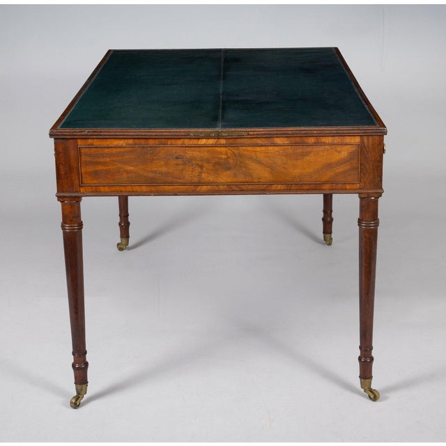 Mid 19th Century Victorian Mahogany Flip-Top Writing Table For Sale - Image 13 of 13