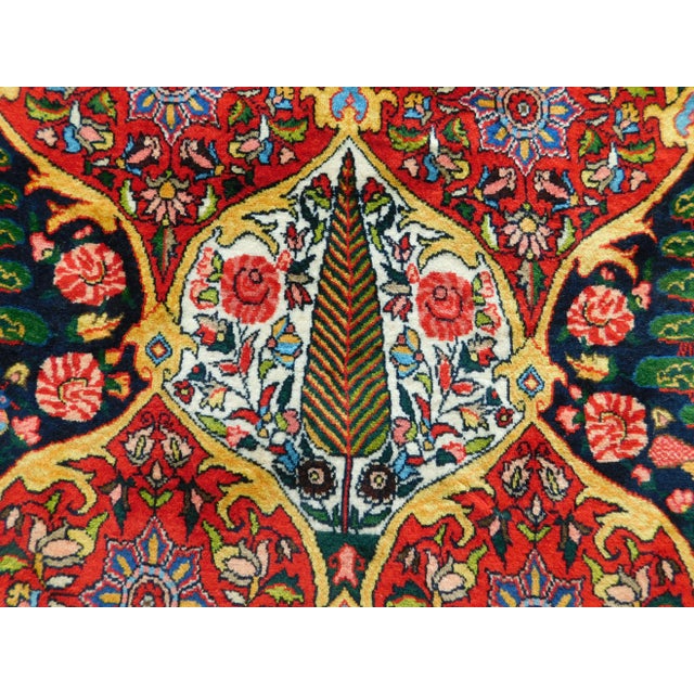 Persian 1990s Vintage Persian Bakhtiar Rug of Garden Panel Style 10'7"x 14'6" For Sale - Image 3 of 13
