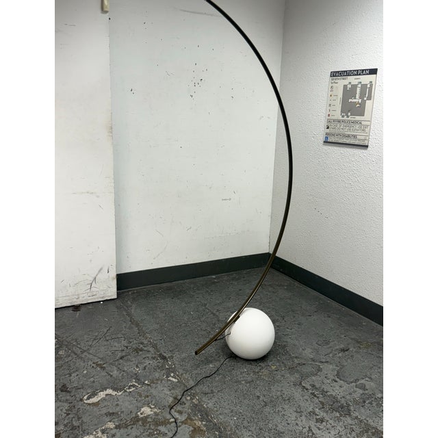 Contemporary Bontempi Circle Modern Arc Floor Lamp For Sale - Image 3 of 12