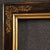 Tuscan frame from the second half of the 20th century. A carved, gilded, and painted wooden piece of impressive size and...
