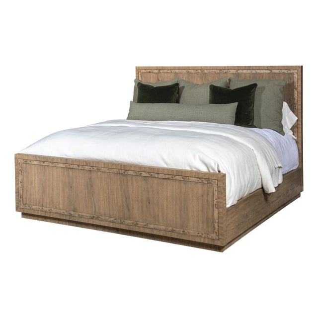Century Furniture Monterey King Panel Bed - Light For Sale