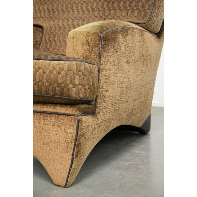 Art Deco Lounge Chair in Fabric by Bart Van Bekhoven For Sale - Image 12 of 14