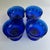 Mid 20th Century Set of 4 Colony Glass Co. Crown Cobalt Blue Pedestal Dishes For Sale - Image 10 of 16
