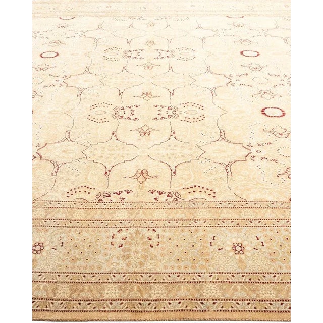 Solo Rugs Mogul, One-of-a-Kind Hand-Knotted Area Rug in Beige, 8' 2" x 10' 3" For Sale - Image 4 of 8