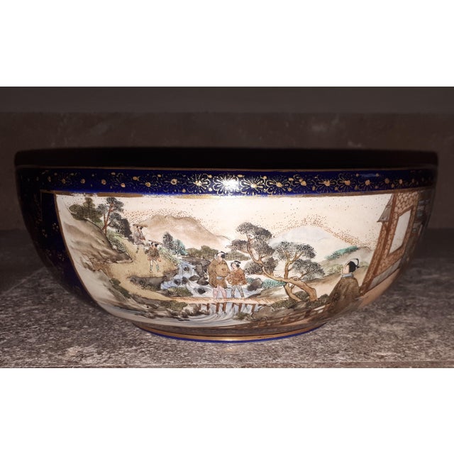 Large Meiji Era Satsuma Earthenware Cup, Japan For Sale - Image 9 of 11