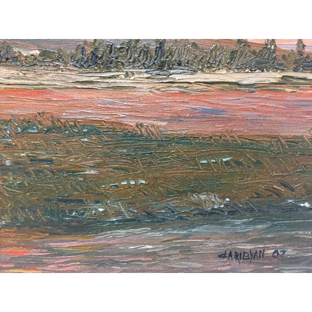 Marshland (Contemporary Impressionist Landscape Painting), Boris Garibyan For Sale - Image 4 of 5
