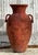 Rustic Vintage Boho Ribbed Terracotta Urn For Sale - Image 3 of 7