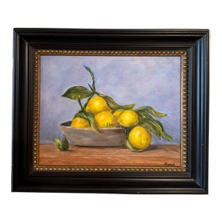 Framed Painting of Lemons For Sale