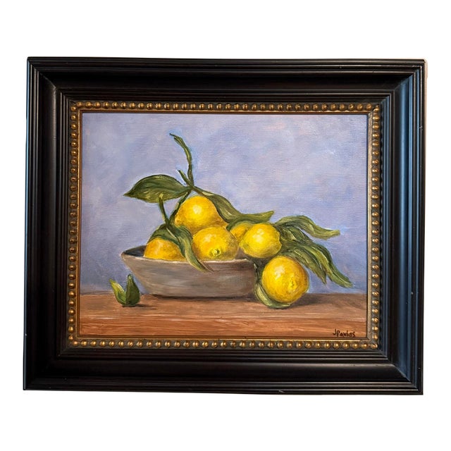 Framed Painting of Lemons For Sale