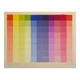 1960s Color Value Painting Chart by Stewart For Sale