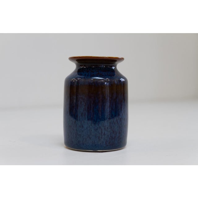 Blue Ceramic Vase by Carl-Harry Stålhane for Rörstrand, Sweden, 1960s For Sale - Image 3 of 13