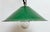 Metal Industrial Green Enamel Factory Pendant Lamp, 1950s For Sale - Image 7 of 16