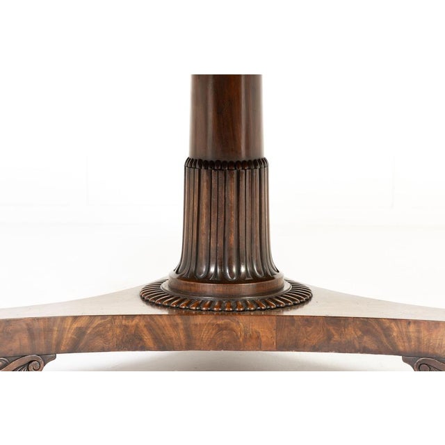 Wood Large 19th Century English Regency Mahogany Centre Table For Sale - Image 7 of 12