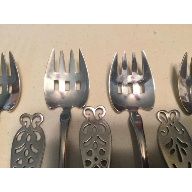 Antique Circa1900 Roger Williams Sterling Silver Ramekin Dessert Forks- Set of 12 For Sale In New York - Image 6 of 9