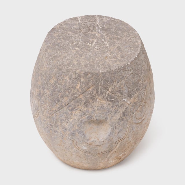 Chinese Chinese Qing Dynasty Stone Prosperity Drum Table For Sale - Image 3 of 5