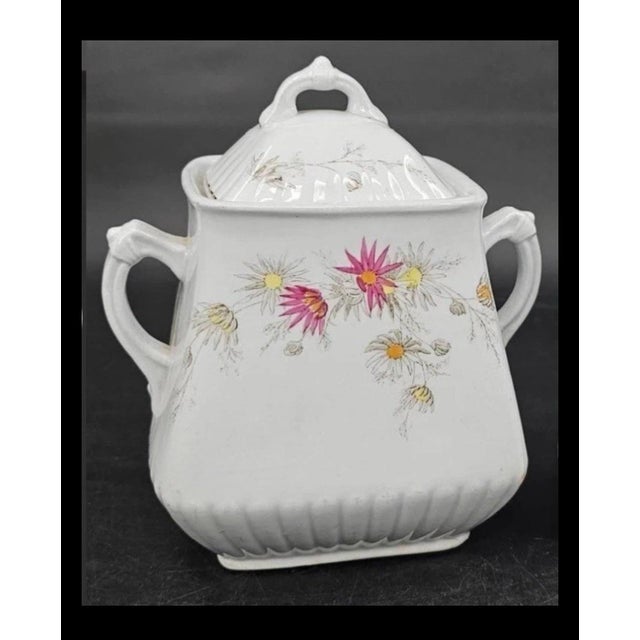 Glass Collection of Antique & Vintage Creamer Sets: 1970 Waterford, 1880 Powell Bishop Ironstone, 1930 Trico Ngoya For Sale - Image 7 of 12