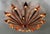 Metal 21st Century Satin Copper Dahlia Flush Mount by Fabio LTD For Sale - Image 7 of 9