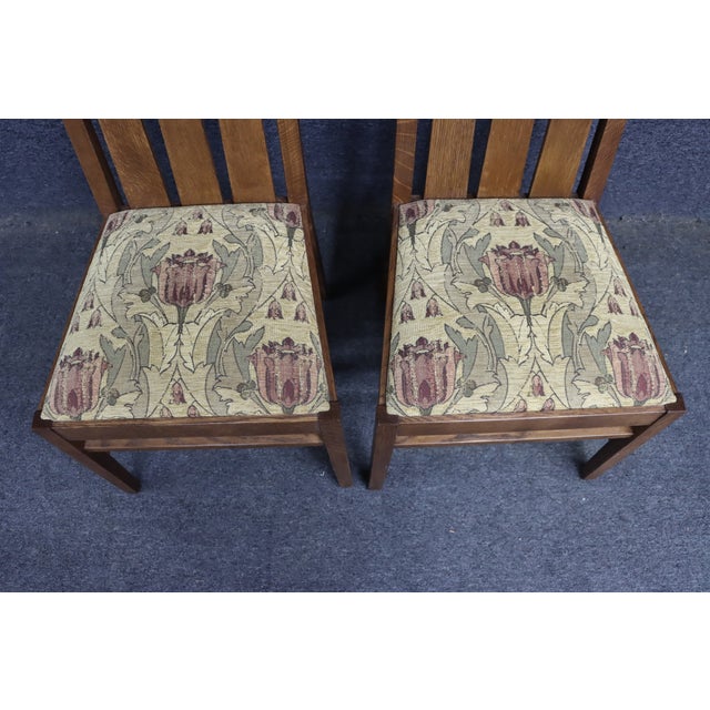 Set of 4 Stickley Mission Oak Dining Chairs For Sale - Image 15 of 15