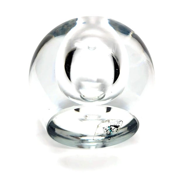 Mid-Century Modern 1980s Blown Glass Paper Weight For Sale - Image 3 of 9